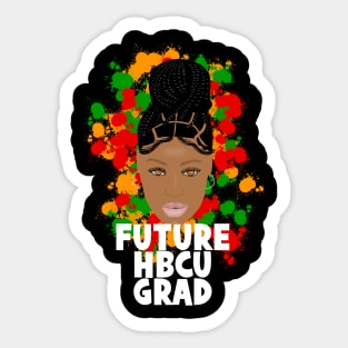 Future HBCU Grad Black Girl Sticker